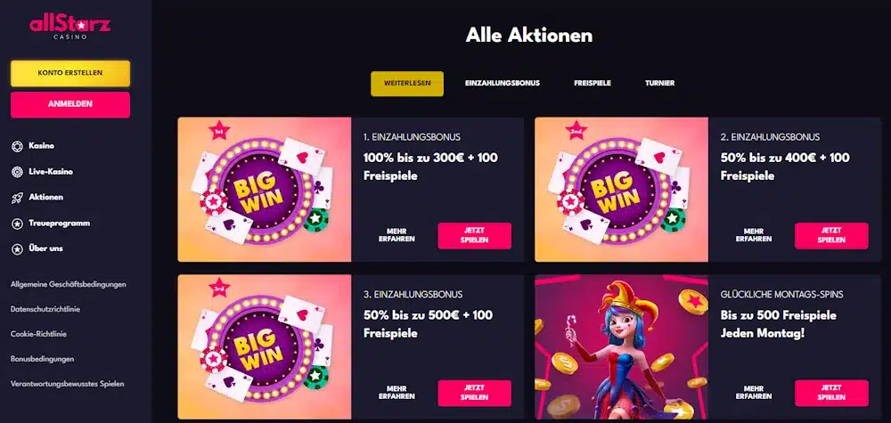 Allstarz Casino - Starscream Casinos Gallery