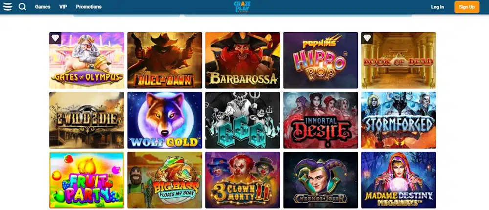 Craze Play - Starscream Casinos Gallery